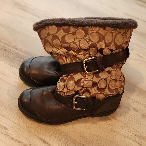 Coach Signature Snow/Rain Boots - Picture 3 of 9